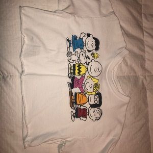 Peanuts cropped shirt